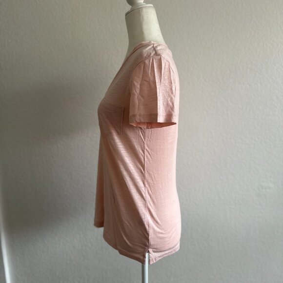 🌸 Caslon - Cotton & Modal V-Neck Pocket Tee 🌸 Small 🌸 Pink Beauty🌸 - Picture 4 of 8
